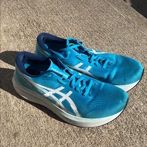 ASICS Magic Speed 3 Men’s 10 Carbon Plate Turquoise Athletic Running Shoes